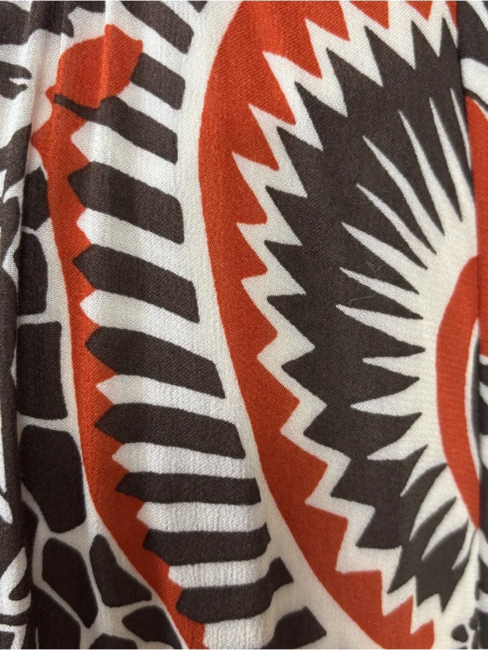 Anthropologie Maxi Dress Flutter Sleeve Cut Out Boho Orange Brown Medium NWT - Picture 11 of 16